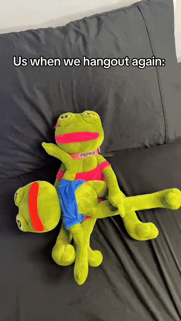 Charming Sad Frog Plush Pillow
